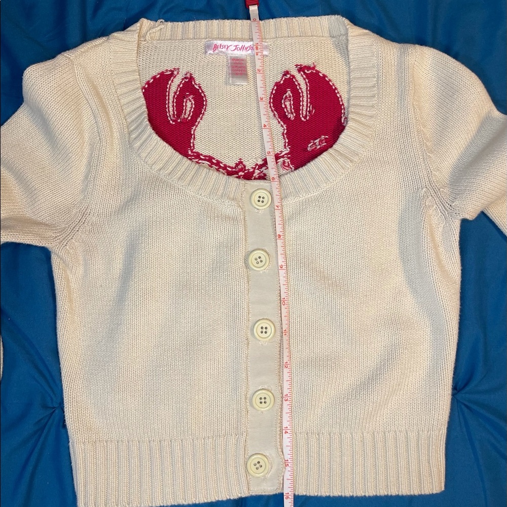 VTG RARE Lobster Betsey Johnson Sweater - Picture 13 of 14